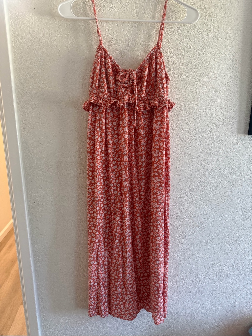 Billabong Floral Spaghetti-Strap Maxi Dress - Red